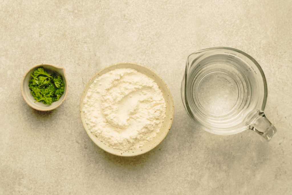 Flour and water mixture ready to thicken Moroccan harira soup
